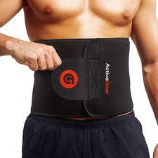 ActiveGear Waist Trimmer Belt Slim Body Sweat Wrap for Stomach and Back Lumbar