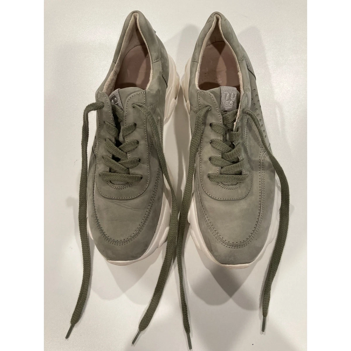 PAUL GREEN Munchen Leather & Linen Sport Shoes, UK Size 7.5 Mens Sneaker, replaceable insole - Paul Green main image 4