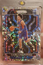 2021-22 Panini Prizm Cade Cunningham #282 Fast Break Silver Disco Prizm RC 