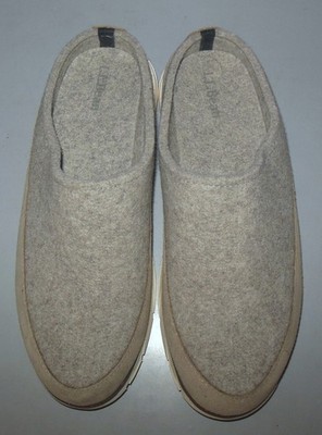 L.L. Bean Downeast Clogs Slippers Natural Wool Women display picture 3