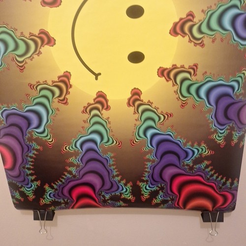 Psychedelic Smile Wall Art Poster - Vibrant Pop Design Minor Damage See Pic - Picture 5 of 7