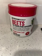 NutritionWorks Beets The Circulation Superfood Dietary Supplement Pow, Exp 04/27