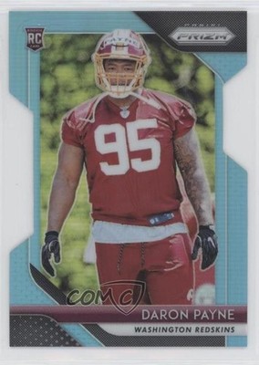 2018 Panini Prizm Rookie Light Blue Prizm 74/199 Daron Payne #245 Rookie RC 0ad