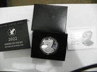 2022 American Eagle One Oz Silver Proof Coin | US Mint | 22EM, COA and OGP