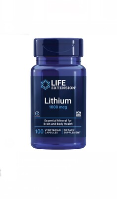 2 Lithium 1,000 Mcg 100 Vegetarian Capsules (Pack of 2) fantastic