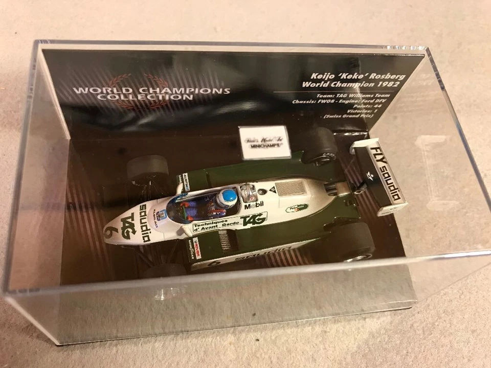TAG Williams FW08 1982 WC #6 Keke Rosberg 1/43 Minichamps P436826606 w/case !! - Image 2 of 4