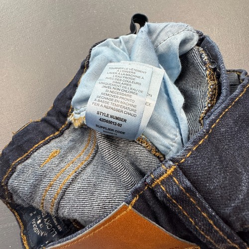 Lucky Brand Classic Straight Jeans Boys Size 10 Adjustable Waist Dark Wash Denim - Picture 9 of 13