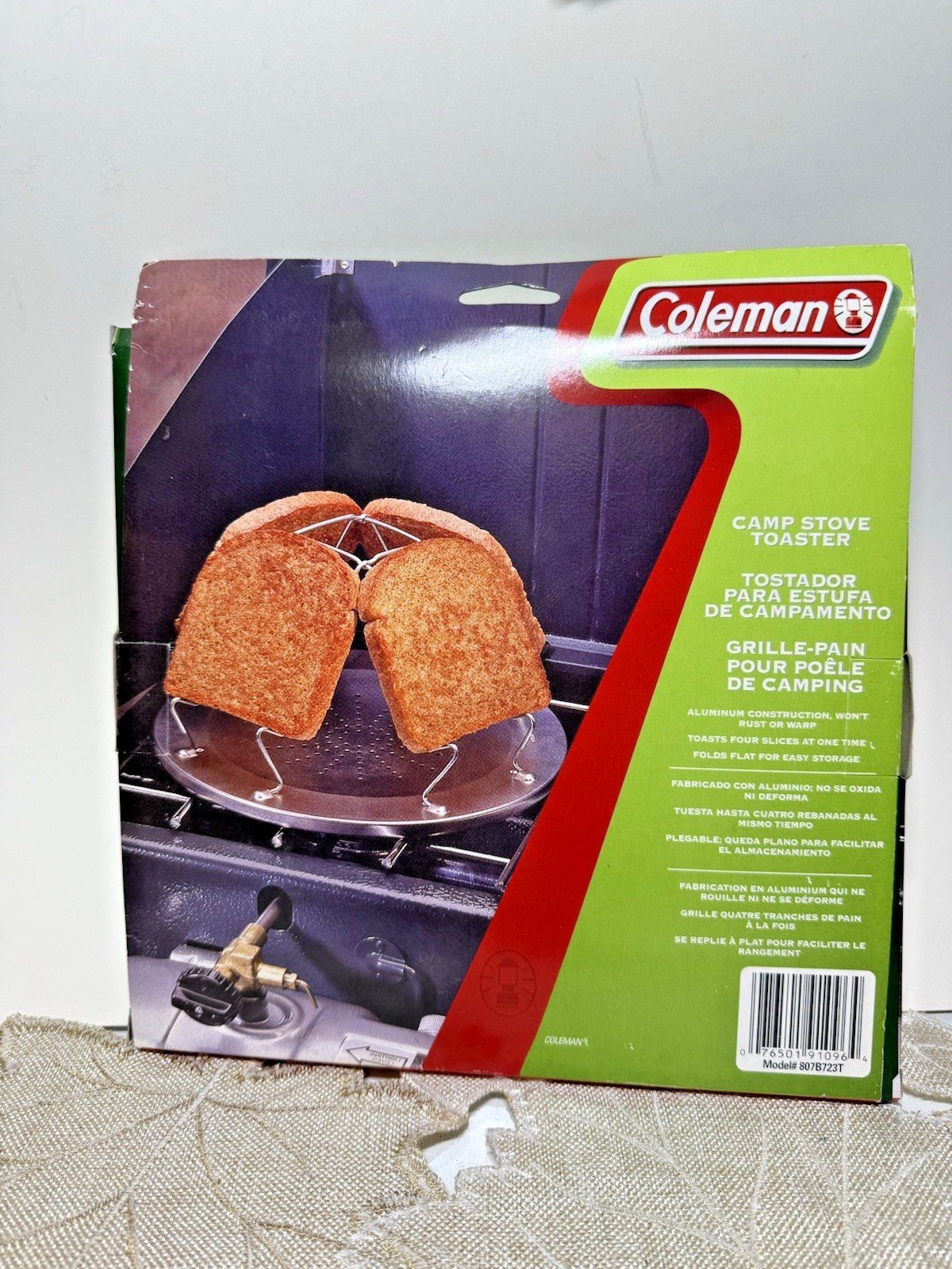 Vintage Coleman Foldable Stovetop Toaster &  French Press Th