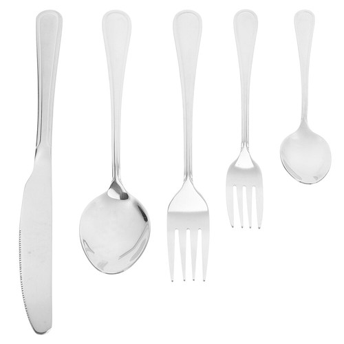Stainless Steel Cutlery Set Kitchen Silverware Forks Travel Child - Picture 12 of 12