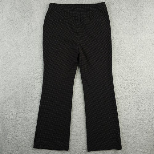 Chicos So Slimming Pants Womens 1 US 8 Black White Polka Dot Textured Trousers - Picture 2 of 13
