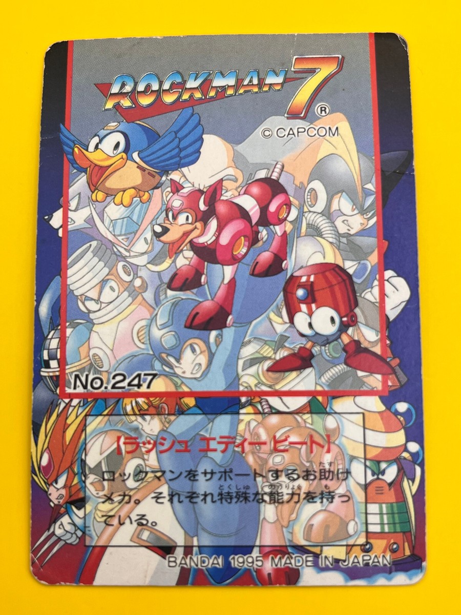 Rush Eddie Beat Rock Man 7 Mega Man Card No.37 TCG Capcom Bandai