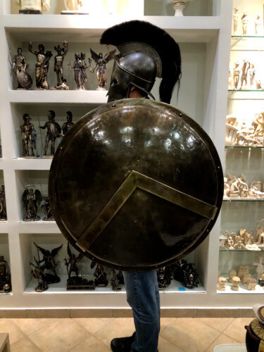 New Spartan 300 Medieval Leonidas Ancient Greek Army Battle Shield Handmade - Picture 8 of 8