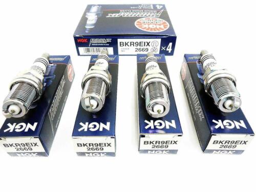NGK Spark Plugs BKR9EIX Iridium # 2669 Colder Plugs Set of 4 - Picture 2 of 7