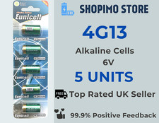 5 x 4G13 4NZ13 6V Alkaline Batteries 4LR44 28A Cells Battery Eunicell  0% Hg New