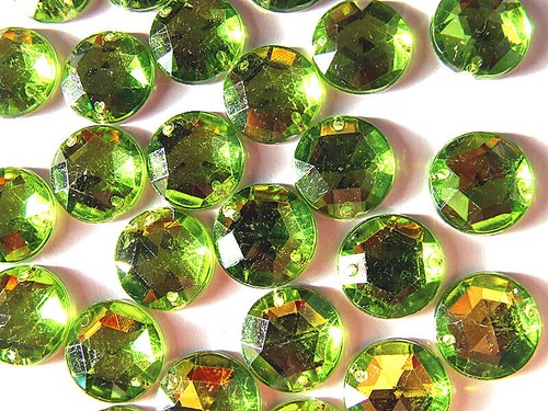 Faceted Beads Acrylic Rhinestone Gems 10 mm Round Flat Back Sew On All Colours - Picture 31 of 65