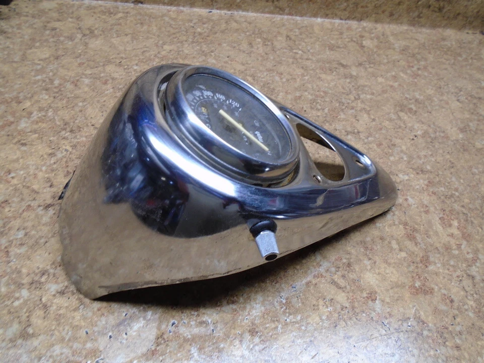 Kawasaki Vulcan VN800 VN 800 A 1996 medidor de tablero velocímetro cubierta cromada Speedo Foto 3 de 4