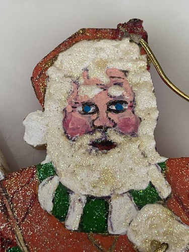 Florida Gator Santa Claus Christmas 8" Ornament Figurine Hand Painted Rare Vtg - Picture 6 of 20