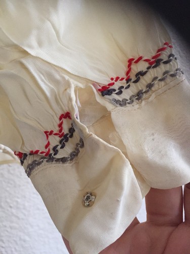 Vintage Peasant Top Blouse Romanian Embroidered Floral 70s Hippie Bohemian  - Picture 6 of 12