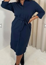 CurveWow Utility Shirt Dress Navy size 22 (A06)