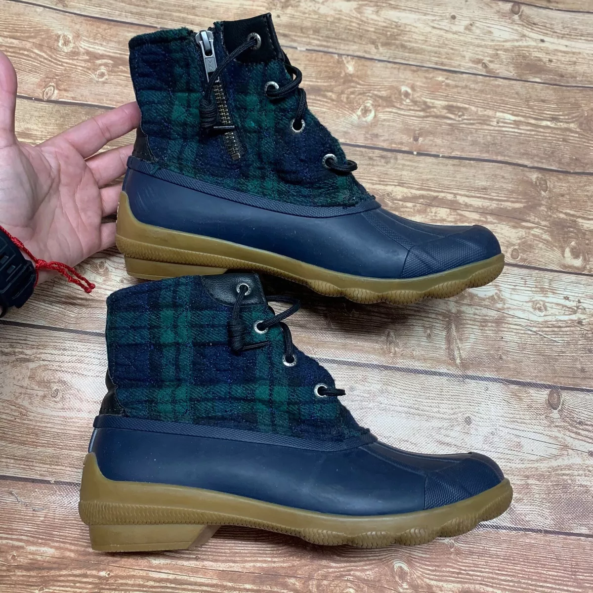 Sperry on sale boots blue