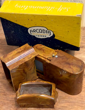 RARE 1940's ARCADIA BAKELITE COMMANDER FILM SLIDE VIEWER W/BOX SELF ILLUMINATING