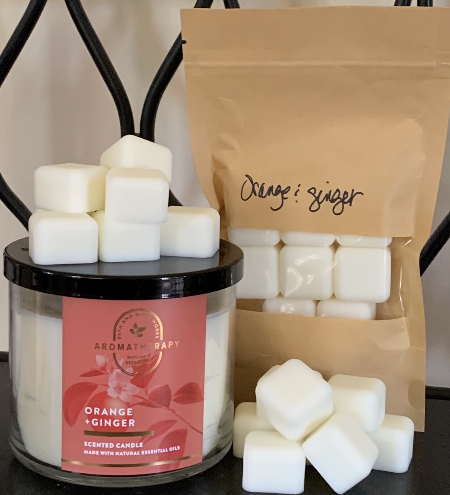 2.85oz Wax Melts/Tarts Orange & Ginger Aromatherapy Bath & Body Works