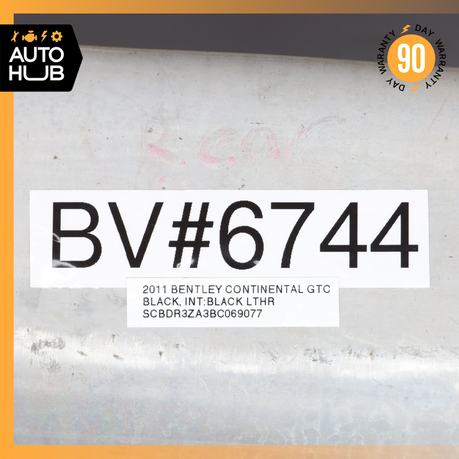07-11 Bentley Continental GTC Rear Subframe Crossmember Cross Member OEM 59k
