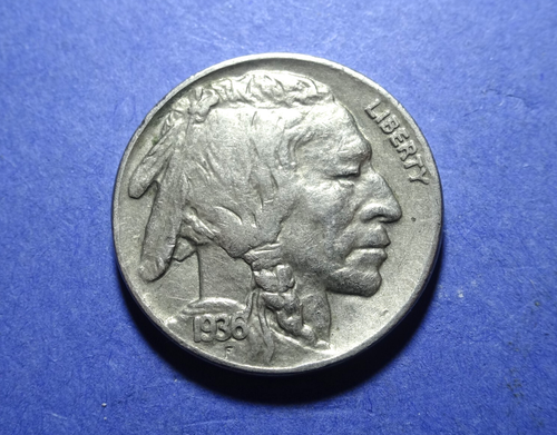 1936 Buffalo Nickel AU - 第 1/2 張圖片