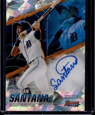 2021 Bowman's Best Best of '21 Autographs Atomic Cristian Santana 13/25