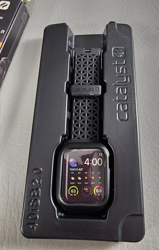 Catalyst Apple Watch Series 4 y 5 BANDA Y ESTUCHE PROTECTOR Impacto 40 mm Negro Foto 4 de 4