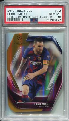 Topps Finest UEFA CL Soccer 2019 Gold [50] Die Cut Perf. LM Lionel