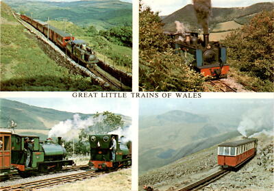 Wales, Vale of Rheidol Railway, Snowdon Mountain Railway, Festiniog Postcard