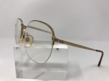 VINTAGE 70s VOGUE EYEGLASSES ITALY VO 3038 280 54-21-135 GOLD M951