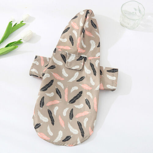 Puppy Waterproof Pet Dog Raincoat Short Sleeve Clothes Rain Coat Outdoor Hoodi и - Picture 18 of 28