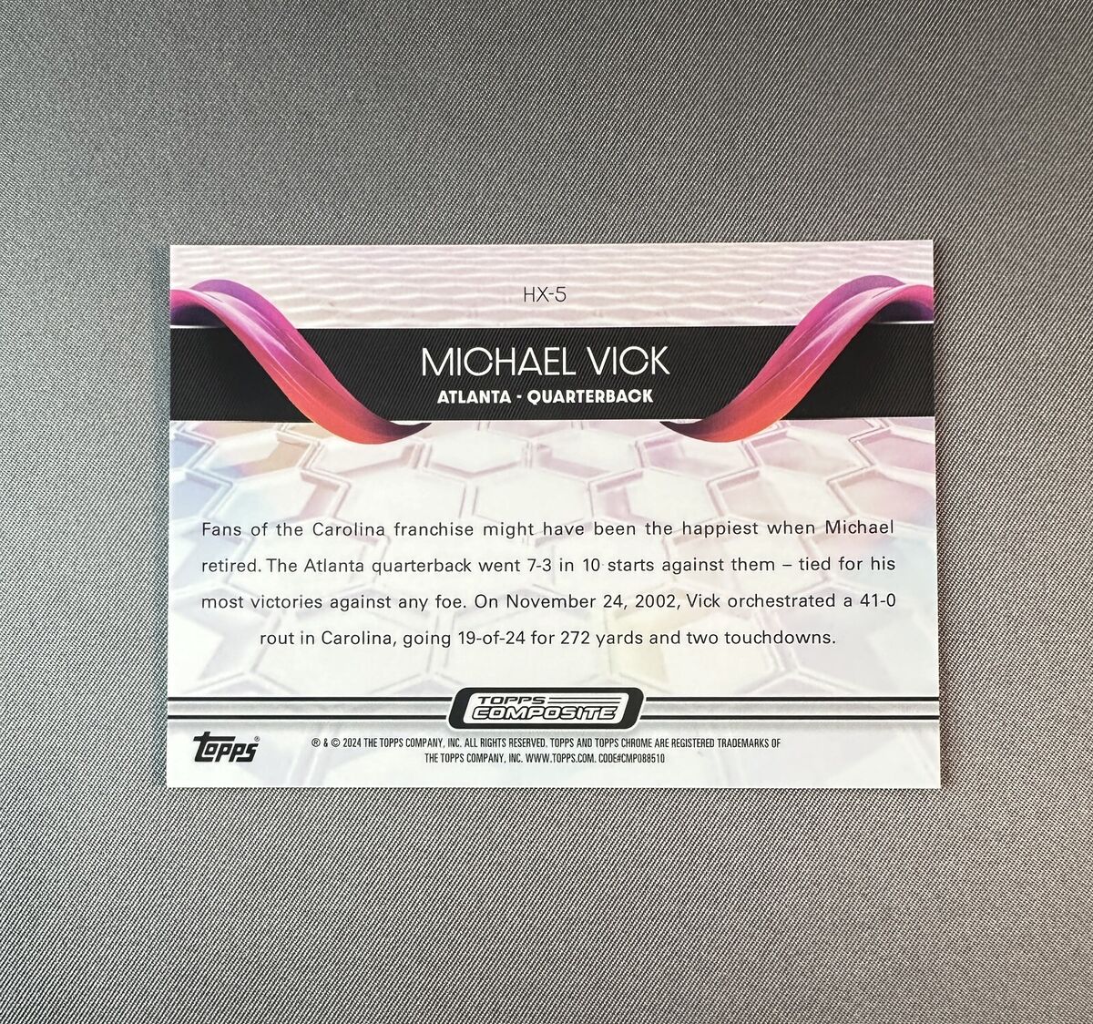 2024 Topps Chrome Composite Michael Vick SSP Helix Case Hit 2024 Topps Chrome Composite Michael Vick SSP Helix Case Hit