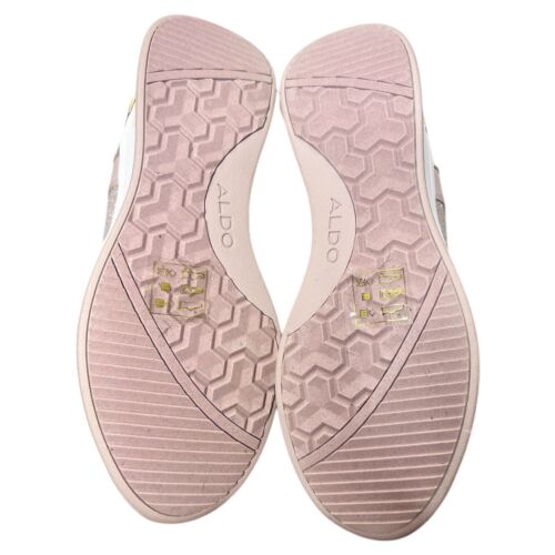 Nwob ALDO Women's Dardoviel Platform Wedge Sneaker Pink And Gold Sz 10 - Picture 5 of 5