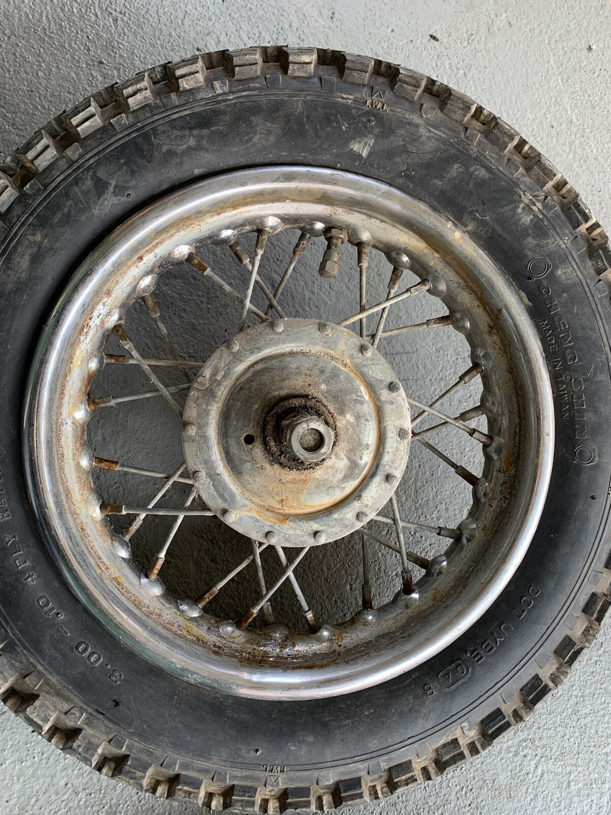 vintage mini bike Front & Rear Rims Wheels 10 Inch Rupp Speedway Fox