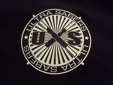 Ultrasabers Logo Black T-Shirt NEW Ultra Sabers Shirt