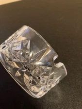 Vintage Tipperary Fine Irish Crystal One Slot Ashtray about 3"W