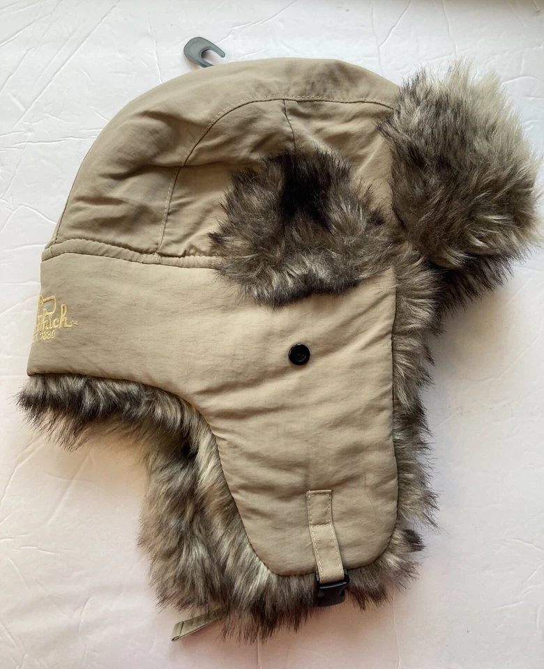 Sombrero de trampero Woodrich piel sintética tostado talla L/XL orejeras cazador al aire libre nuevo sin etiquetas Foto 2 de 4