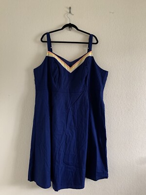 ModCloth A-Line Midi Dress Royal Blue Sleeveless Pockets Plus Size 28 | eBay ModCloth A-Line Midi Dress Royal Blue Sleeveless Pockets Plus Size 28 | eBay