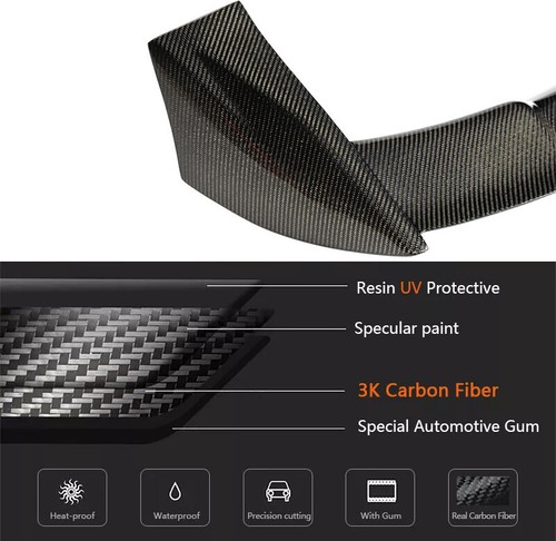 For FIAT 500 Abarth 595 2010-2020 Real Carbon Fiber Rear Roof Spoiler Top Wing - Picture 11 of 12
