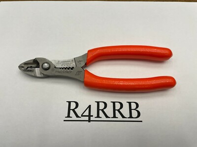 Snap-on Tools USA NEW ORANGE Soft Grip 7'' Wire Stripper Cutter Crimper PWCS7ACFO