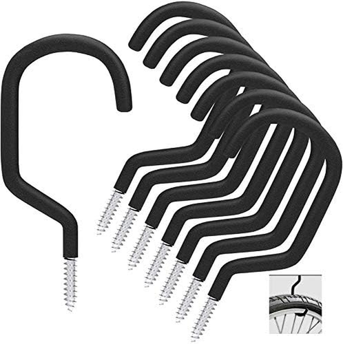 8 Pack Heavy Duty Bike Screw in Storage Hooks Rack,For Garage Wall and Ceiling