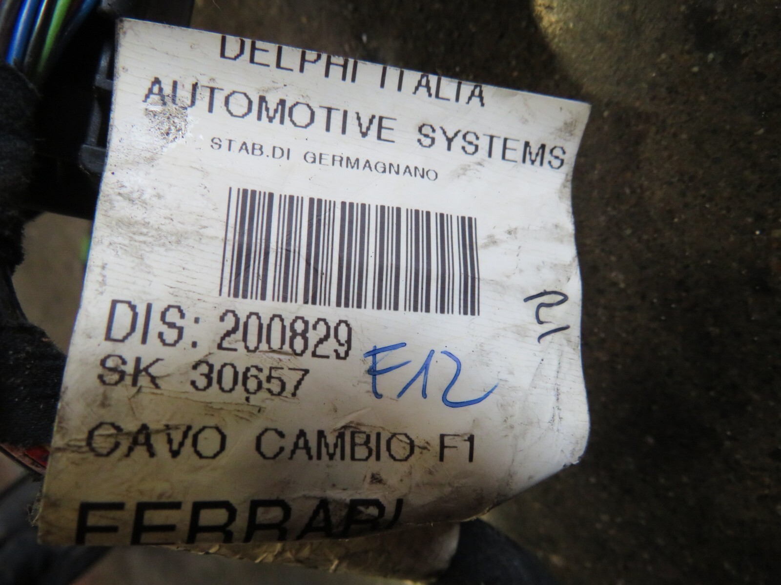 Ferrari 360, Spider, F1 Transmission Wiring Harness, Dmg, Used, P/N 200829