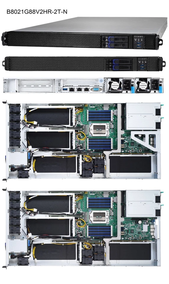 Tyan Thunder HX Server 1U Rackmount C621 2.5 LGA3647 AMD EPYC 7401P 128 GB RAM - Image 2 of 4