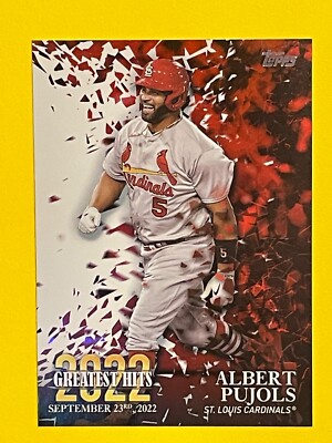 ALBERT PUJOLS 2023 Topps Series One '22 Greatest Hits #22GH-21 Cardinals