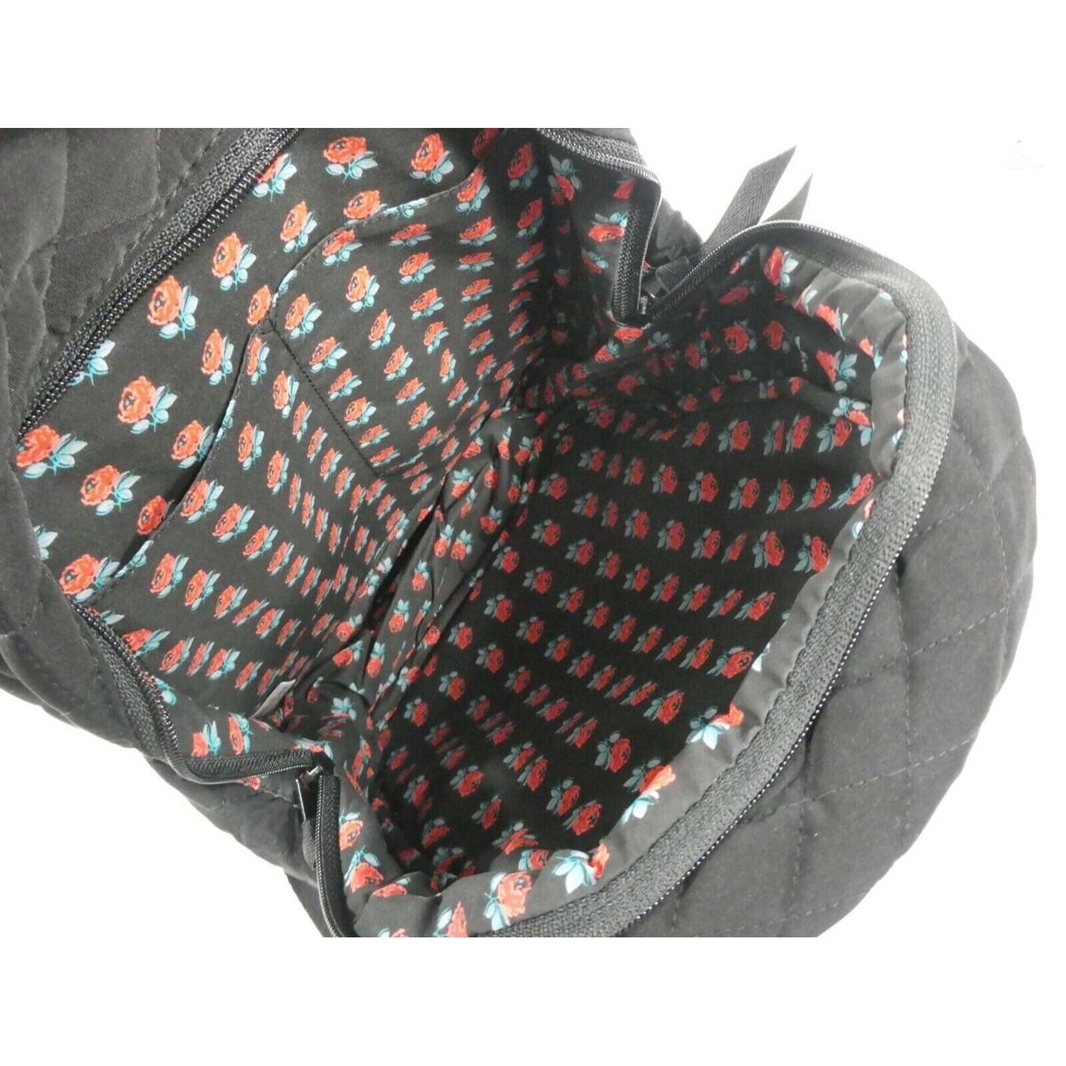 Vera Bradley Classic Black Essential‎ Compact Backpack NWT Bradley Essential Black Backpack Vera Bradley Compact  main image 2