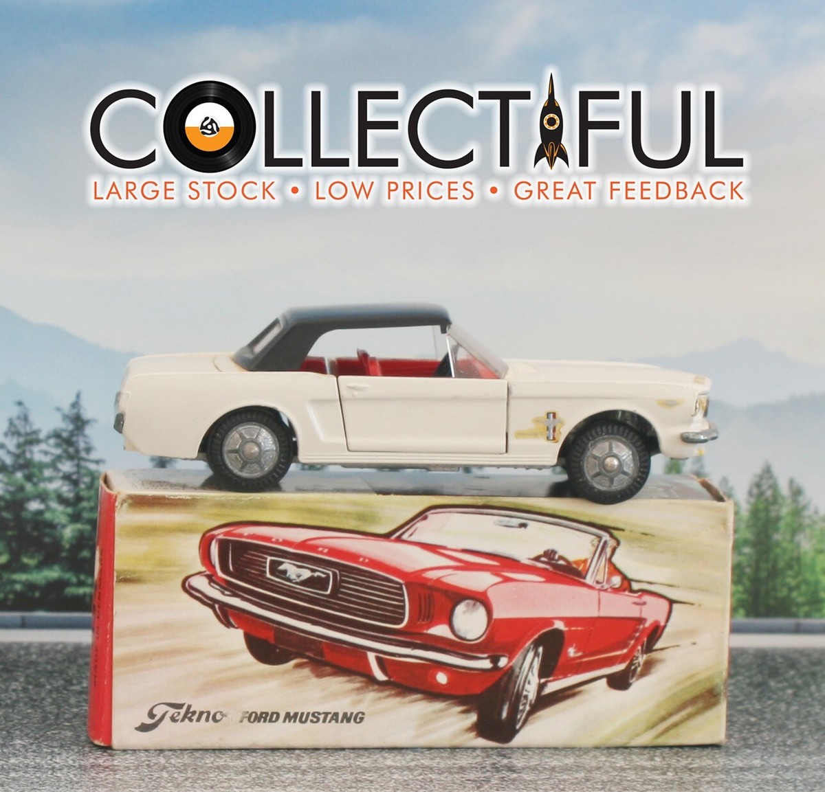 TEKNO - #834 FORD MUSTANG COUPE - DIECAST *BEAUTY* IN ORIGINAL BOX