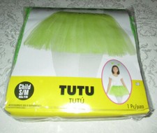 Child Size S/M Light Neon Green Tutu Ages 4 